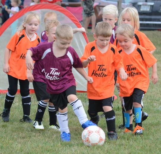 Putting a foot on the ball The Aylmer Express