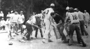 Featured image for "Aylmer police and firemen face off in slo-pitch game"